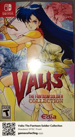 Valis: The Fantasm Soldier Collection Nintendo Switch, NTSC box front