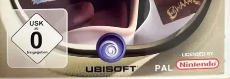 Rayman Raving Rabbids 2, the USK square on its front