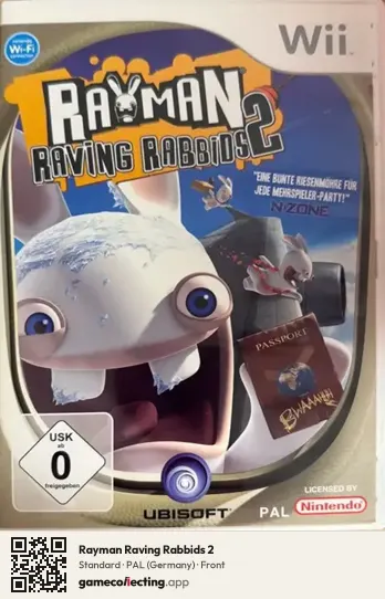 Rayman Raving Rabbids 2 Nintendo Wii, Germany box front