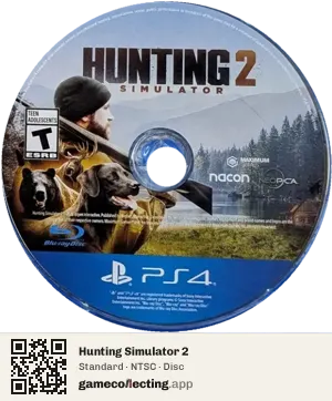 Hunting Simulator 2 PlayStation 4, NTSC disc