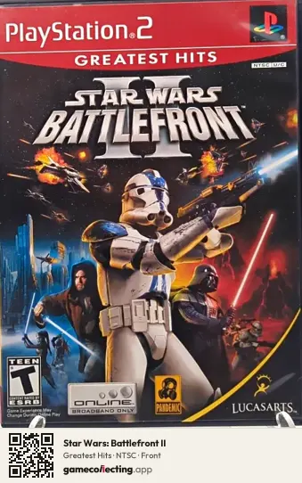 Star Wars: Battlefront II PlayStation 2, NTSC box front