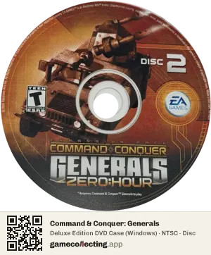 Command & Conquer: Generals Computer, NTSC disc