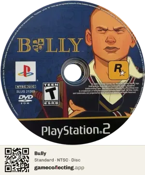 Bully PlayStation 2, NTSC disc