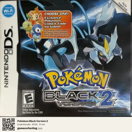 Pokémon Black Version 2 Nintendo DS, NTSC box front