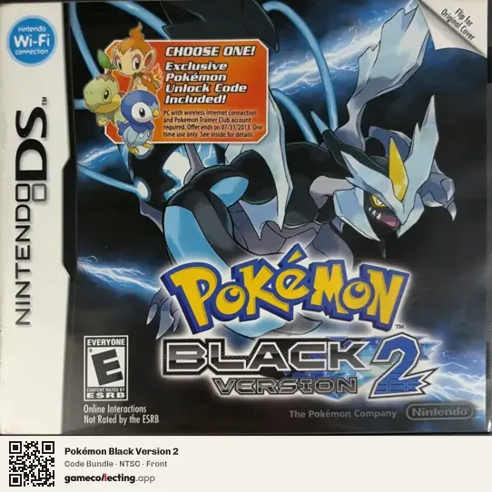 Pokémon Black Version 2 Nintendo DS, NTSC box front