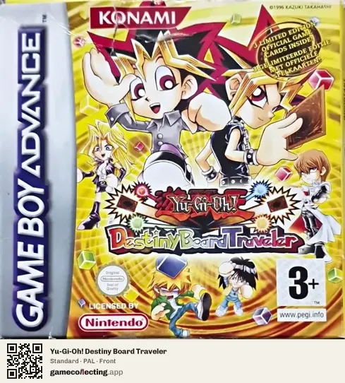 Yu-Gi-Oh! Destiny Board Traveler Game Boy Advance, PAL box front