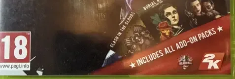 BioShock Infinite, the USK square on its front