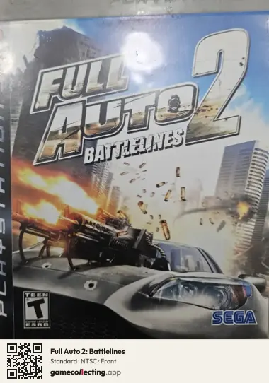 Full Auto 2: Battlelines PlayStation 3, NTSC box front