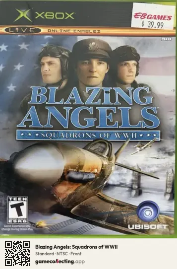 Blazing Angels: Squadrons of WWII Xbox, NTSC box front