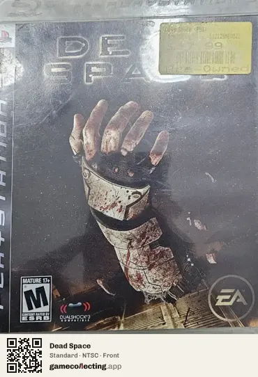 Dead Space PlayStation 3, NTSC box front