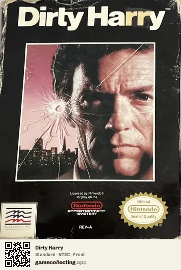 Dirty Harry Nintendo Entertainment System, NTSC box front