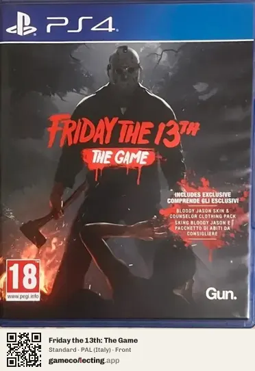 Friday the 13th: The Game PlayStation 4, Italy box front