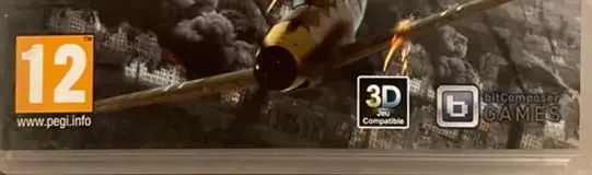 Air Conflicts: Secret Wars, the PEGI square on its front