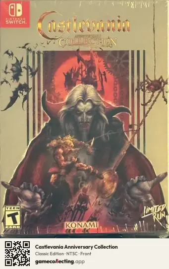 Castlevania Anniversary Collection Nintendo Switch, NTSC box front