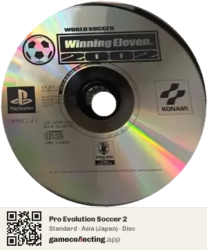 Pro Evolution Soccer 2 PlayStation, Asia disc