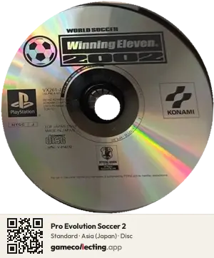 Pro Evolution Soccer 2 PlayStation, Asia disc