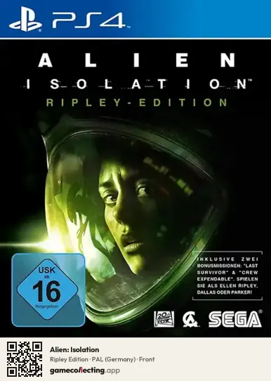 Alien: Isolation PlayStation 4, Germany box front