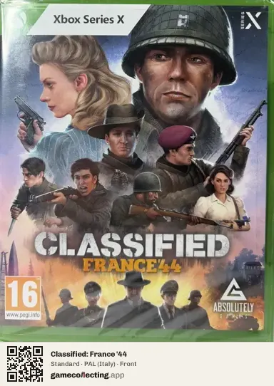 Classified: France '44 Xbox Series X, Italy box front