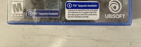 Assassin's Creed Valhalla, the ESRB box on its front