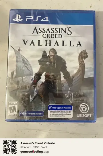 Assassin's Creed Valhalla PlayStation 4, NTSC box front