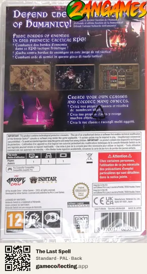 The Last Spell Nintendo Switch, PAL box back