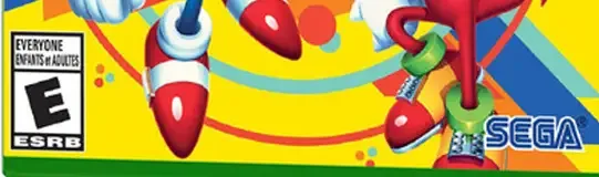 Sonic Mania, the ESRB box on its front
