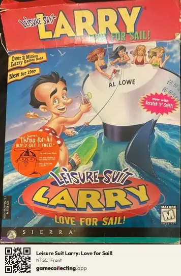 Leisure Suit Larry: Love for Sail! Computer, NTSC box front