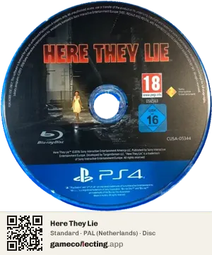 Here They Lie PlayStation 4, PAL disc