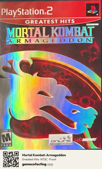 Mortal Kombat: Armageddon PlayStation 2, NTSC box front