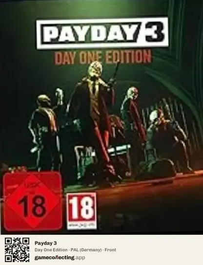 Payday 3 PlayStation 5, Germany box front