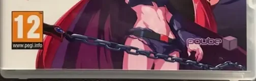 Arcana Heart 3, the PEGI square on its front