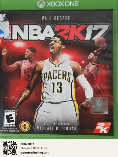 NBA 2K17 Xbox One, NTSC box front