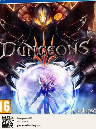 Dungeons III PlayStation 4, PAL box front
