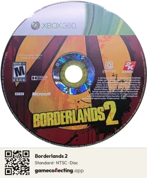 Borderlands 2 Xbox 360, NTSC disc