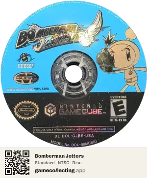 Bomberman Jetters Nintendo GameCube, NTSC disc