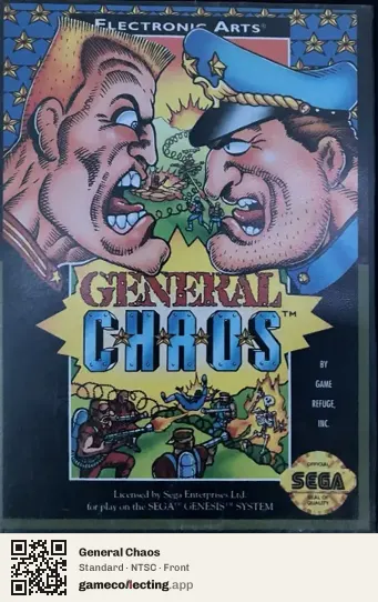 General Chaos Sega Mega Drive / Genesis, NTSC box front