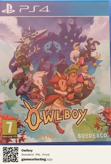 Owlboy PlayStation 4, PAL box front