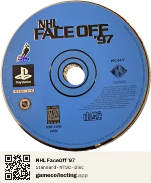 NHL FaceOff '97 PlayStation, NTSC disc
