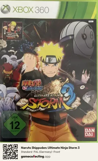 Naruto Shippuden: Ultimate Ninja Storm 3 Xbox 360, Germany box front