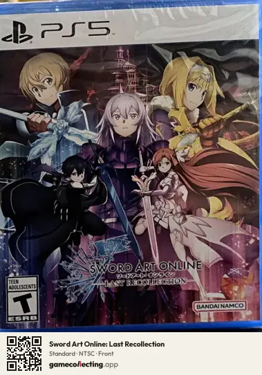 Sword Art Online: Last Recollection PlayStation 5, NTSC box front