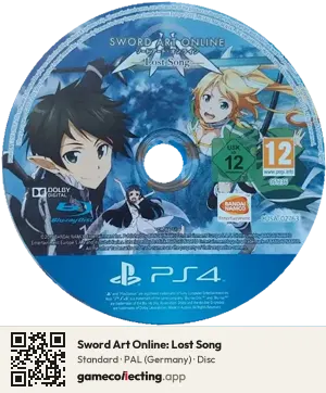 Sword Art Online: Lost Song PlayStation 4, PAL disc