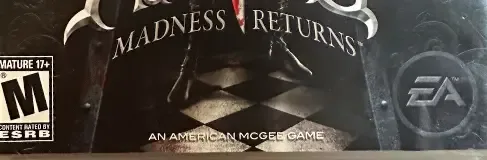 Alice: Madness Returns, the ESRB box on its front
