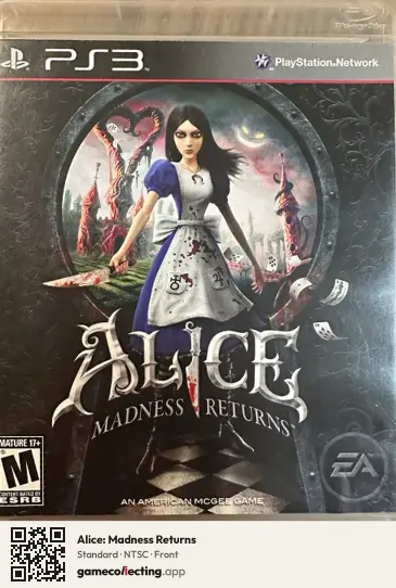 Alice: Madness Returns PlayStation 3, NTSC box front