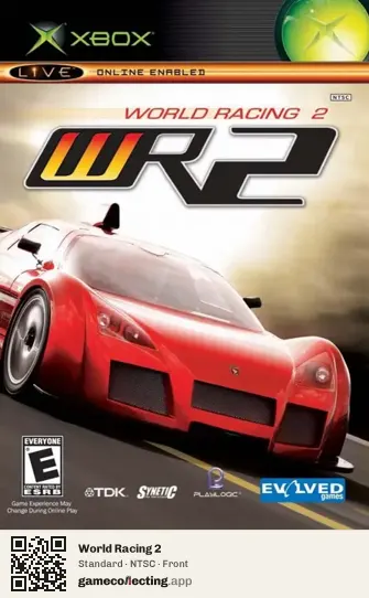 World Racing 2 Xbox, NTSC box front