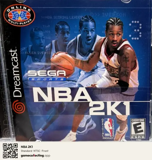 NBA 2K1 Sega Dreamcast, NTSC box front