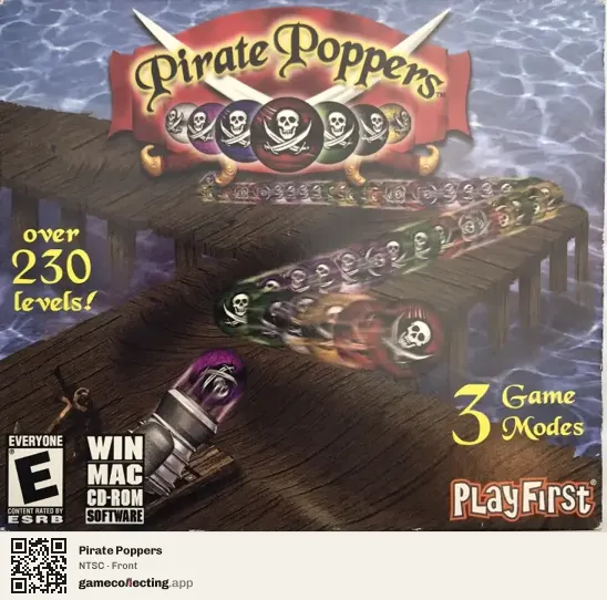 Pirate Poppers Computer, NTSC box front