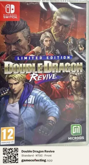 Double Dragon Revive Nintendo Switch, NTSC box front