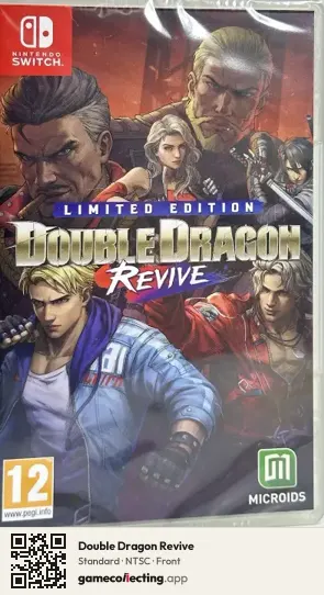 Double Dragon Revive Nintendo Switch, NTSC box front