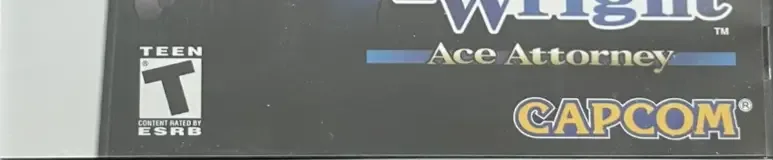 Phoenix Wright: Ace Attorney, the ESRB box on its front