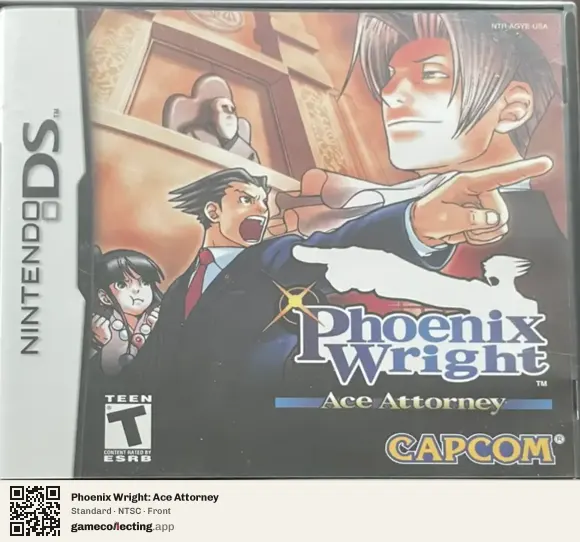 Phoenix Wright: Ace Attorney Nintendo DS, NTSC box front